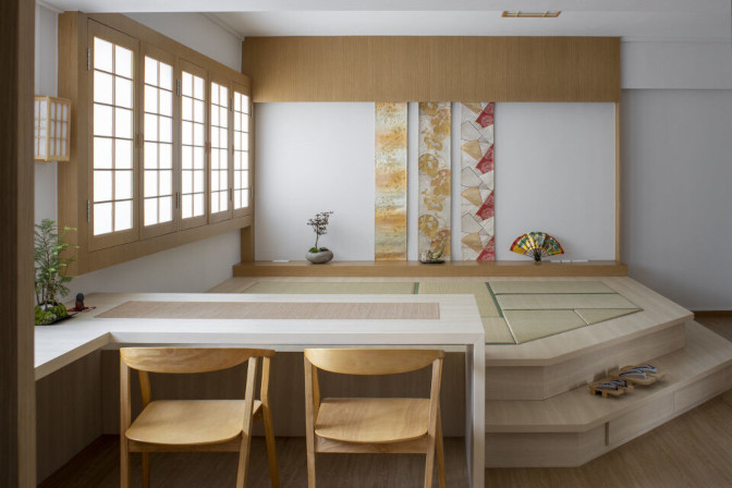 A Traditional Japanese Inn (Ryokan) Concept in Singapore HDB